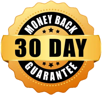 30-day money-back guarantee seal